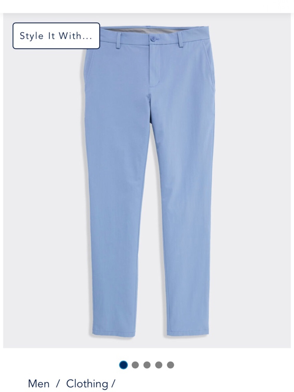 Vineyard Vines Light Blue Chinos - Slim Straight 30x32
